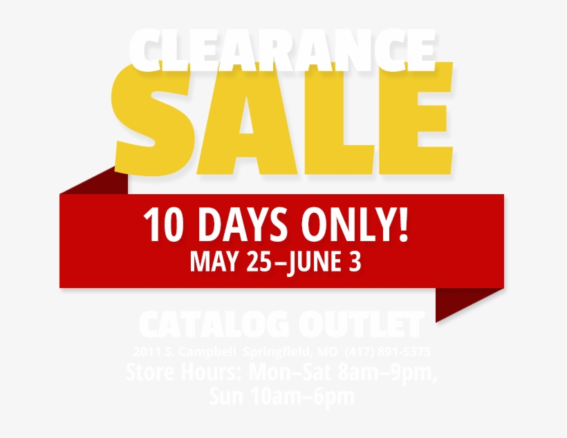 10 Days Only May 25-june 3 - Outlet Store, transparent png
