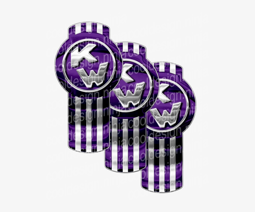 Purple Chrome Kenworth Emblem Skins - Kenworth Bug Logo, transparent png
