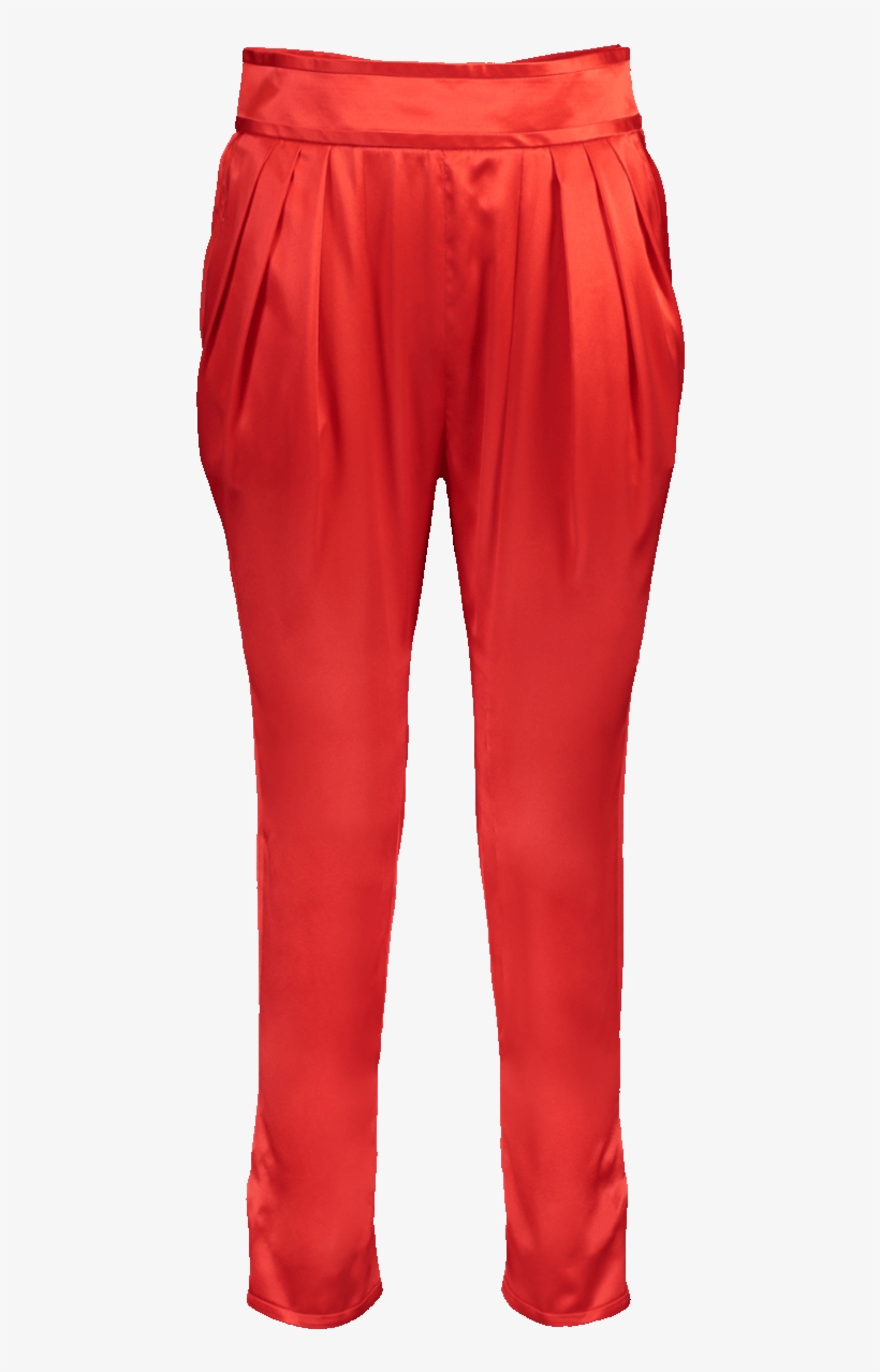 Givenchy Silk Satin Pant, Red - Whistles Barrel Leg Jeans Red, transparent png