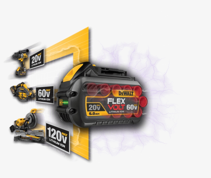 Egraphic - Dewalt - Xr Flexvolt Reciprocating Saw + Accessories, transparent png