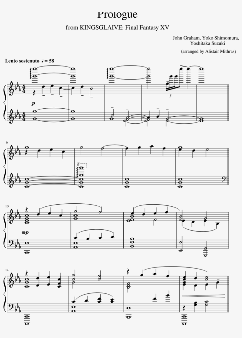 Final Fantasy Xv - Piano, transparent png