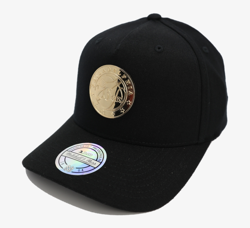 Philadelphia 76ers Mitchell & Ness Nba Gold Badge 110 - Mitchell & Ness Nostalgia Co., transparent png