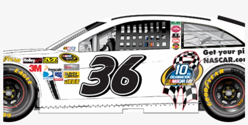 Nascar Clipart Png Mart Dinosaur - Nascar 36 Png, transparent png