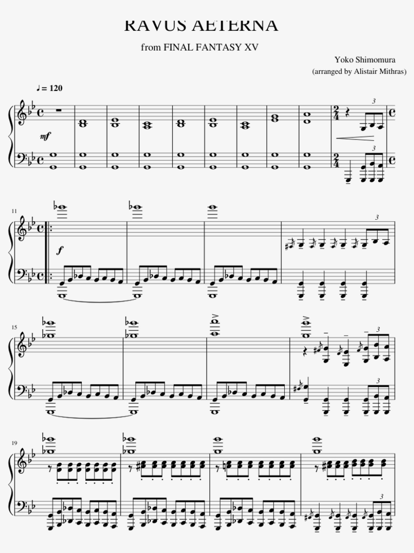 Final Fantasy Xv - Piano, transparent png