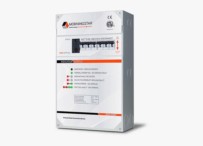 Morningstar Corporation Gfpd-600v Tristar Ground Fault - Morningstar Gfpd-150v Ground Fault Protection Device, transparent png