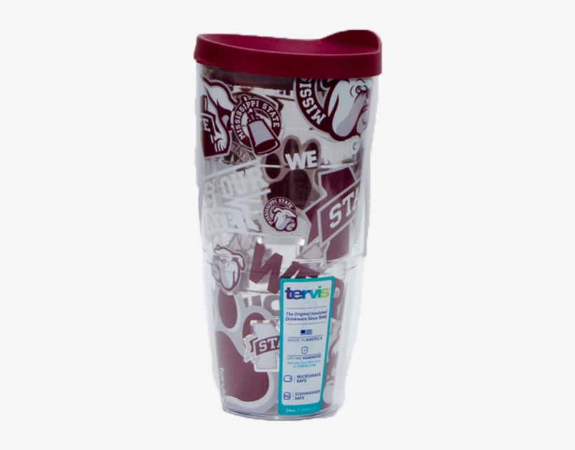 Tervis 24oz Mississippi State All Over Logos Tumbler - Mississippi State Bulldogs And Lady Bulldogs, transparent png