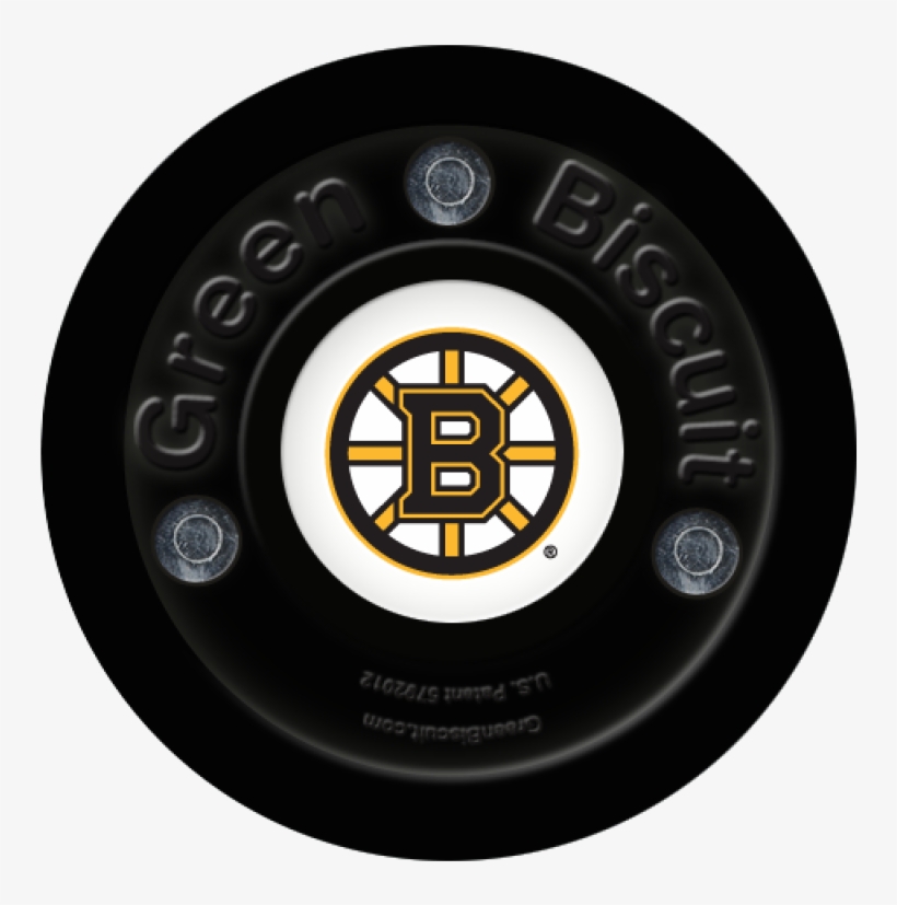 Green Biscuit Boston Bruins Black Stickhandling Training - Boston Bruins, transparent png