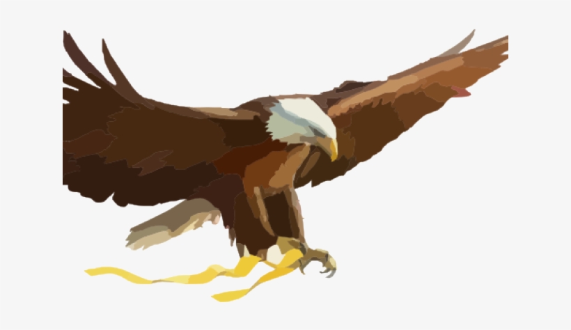 American Flag With Eagle, transparent png