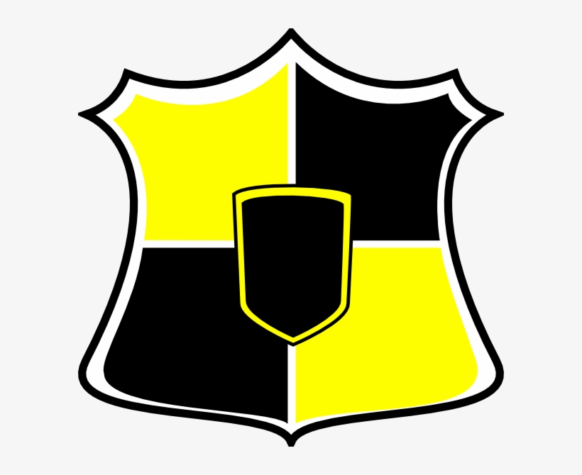 Shield Clipart Yellow Pencil And In Color Shield Clipart - Black And Yellow Shield Logo Png, transparent png