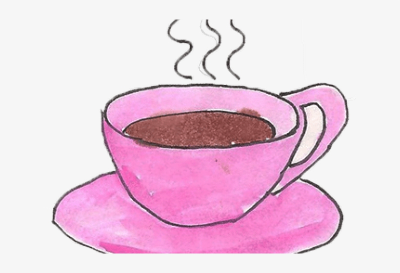 Tea Clipart Pink Coffee Cup - Illustration, transparent png