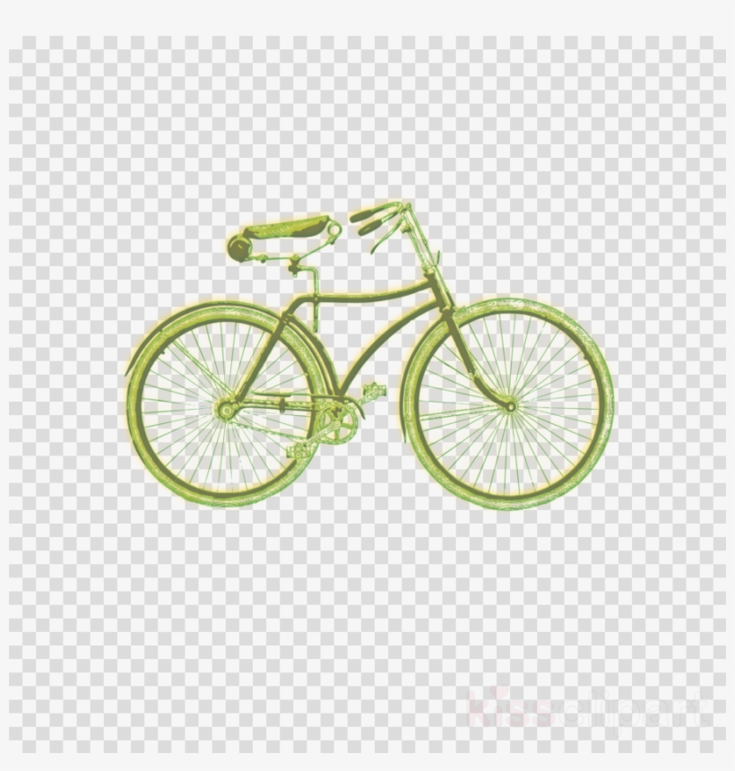 Vintagebicycle Pillow Case Clipart Bicycle Cycling - Border Disney Princess Png Hd, transparent png