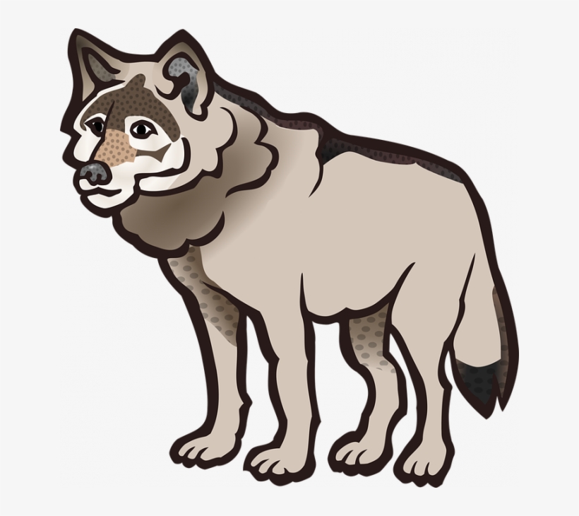 Cute Wolf Clipart Png, transparent png