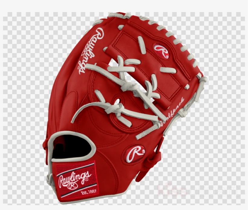 Rawlings Grey/green/gold Custom Glove Clipart Baseball - Blue Rawlings Glove, transparent png