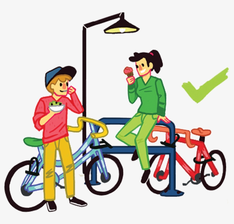 Bicycle Clipart Bike Rack - Bicycle, transparent png