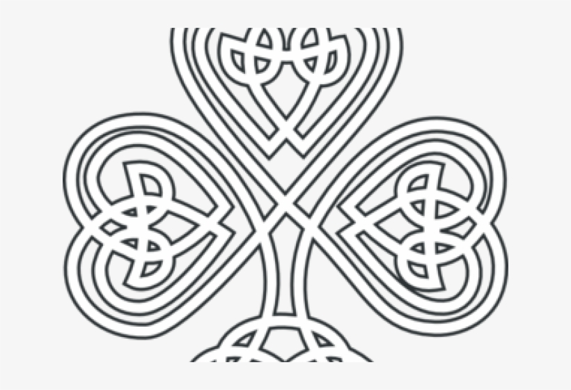 Clover Clipart Celtic - Laser Engraved 6oz Stainless Steel Hip Flask, transparent png