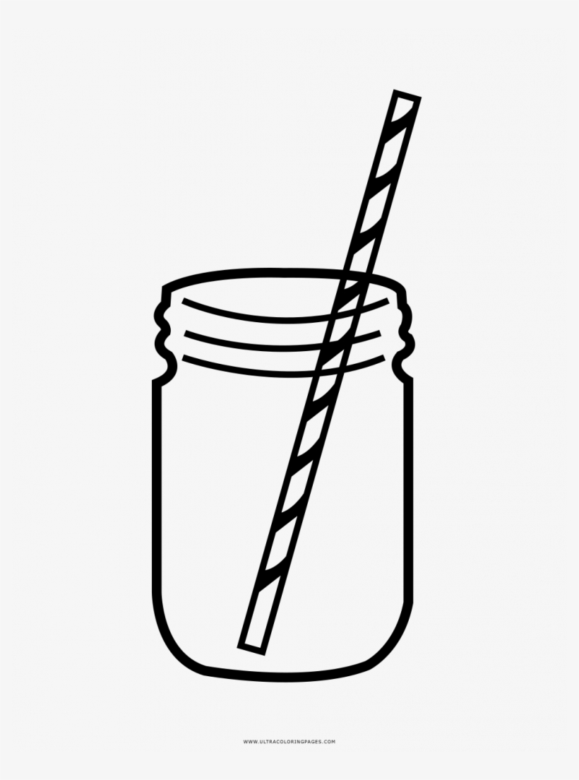 Remarkable Coloring Page Exciting Ma Unknown Instructive - Mason Jar Dibujo, transparent png