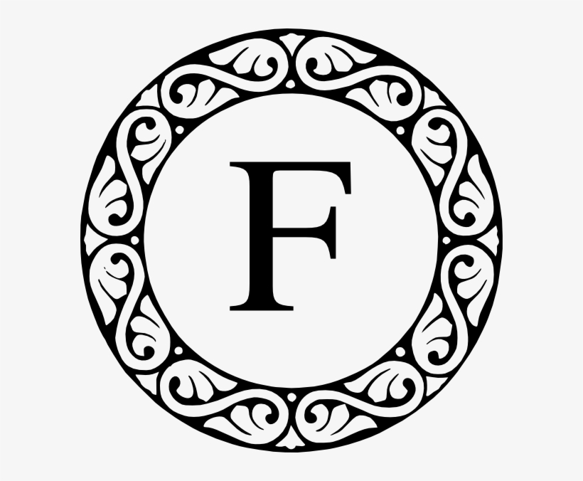 Free Letter F Clip Art At Clker Com - Letter K Monogram Png, transparent png