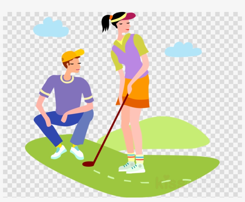 Download People Playing Golf Clipart Golf Course Clip - Golf Vector Png, transparent png
