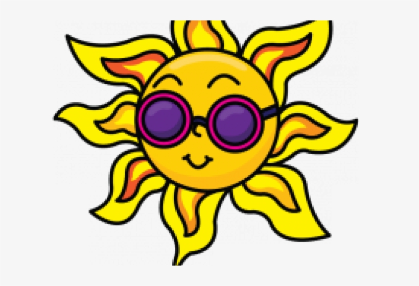 The Sun Drawing - Sun With Sunglasses Drawing, transparent png