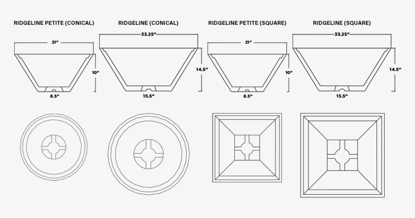 Ridgeline Fire Bowls - Diagram, transparent png