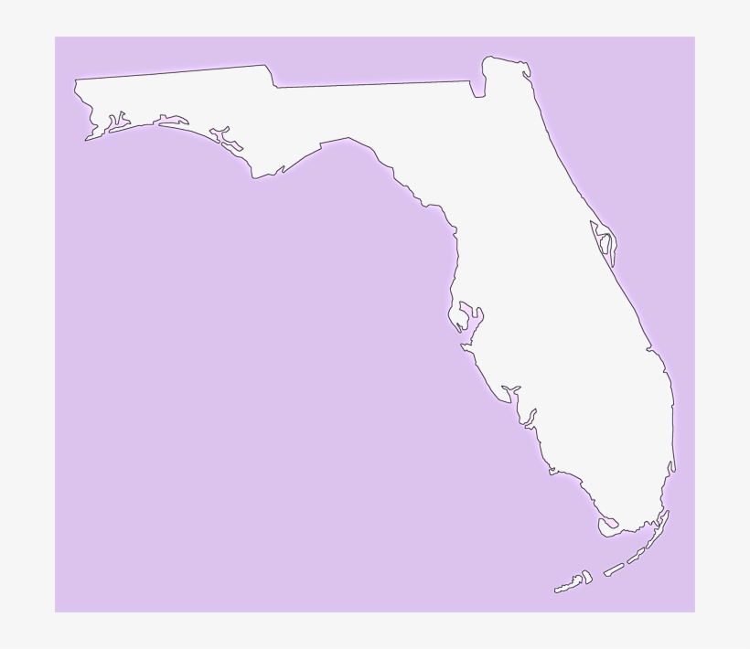 A Plain Frame Map Of Florida - One Love Reunion 2013" Image Mousepad, transparent png