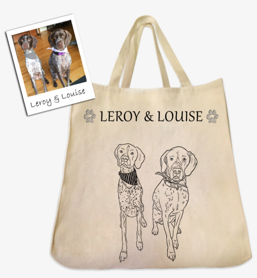 Custom Pet Outline Tote Bag By Tote Tails, transparent png