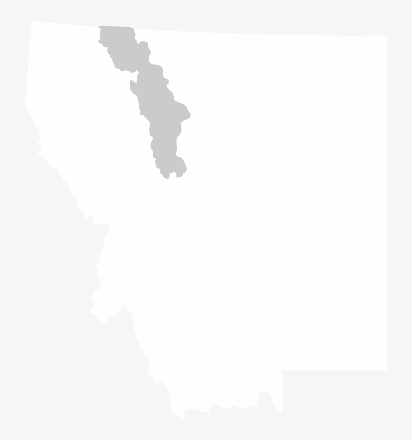 Outline Of The Flathead Basin In Montana - States Of America Montana, transparent png