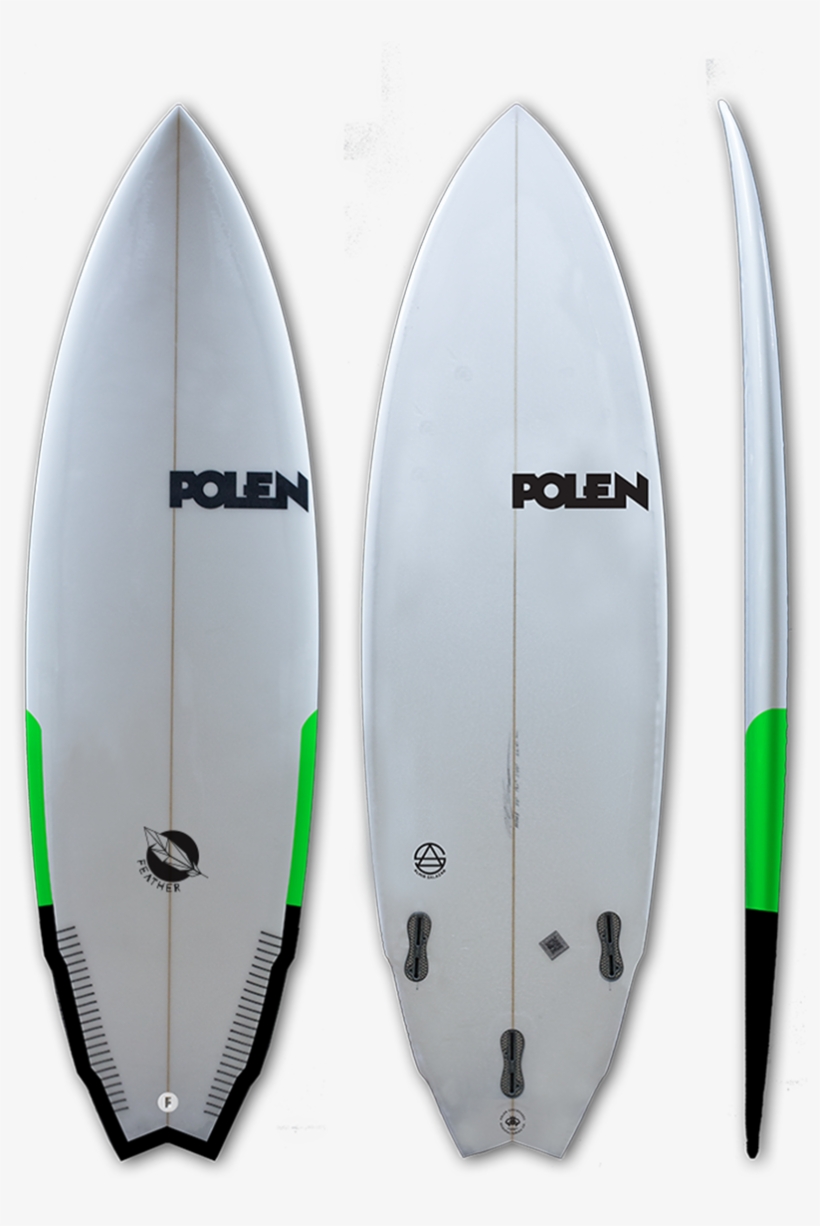 Feather Surfboard Model Picture - Polen Surfboards, transparent png