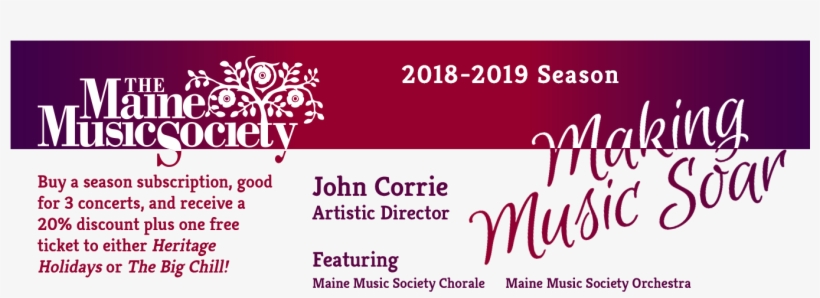 Purchase Tickets - Maine Music Society, transparent png