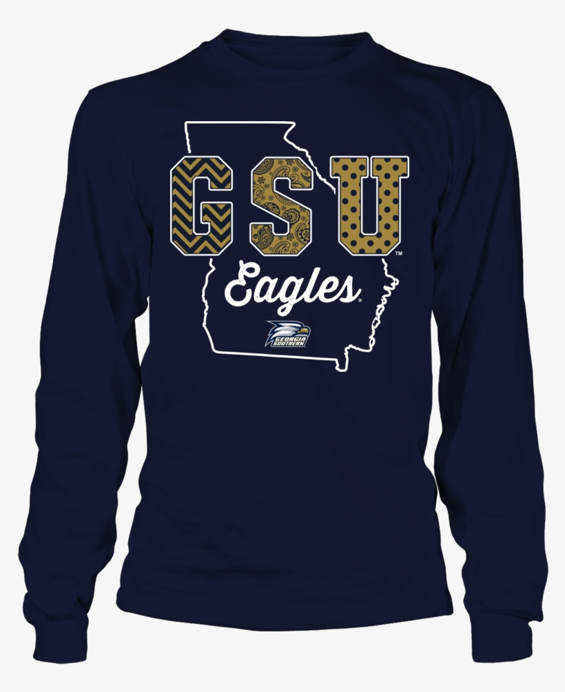 Georgia Southern Eagles State Outline Patterned Letters - Ole Miss Baby Shark, transparent png