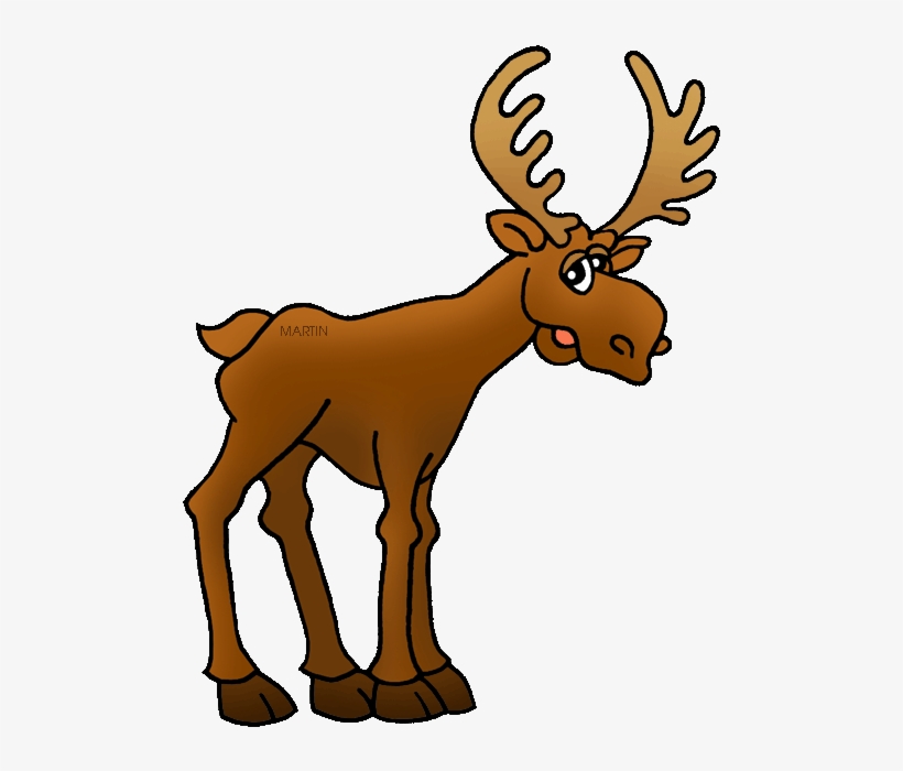Free United States Clip Art By Phillip Martin, State - Moose Maine State Animal, transparent png