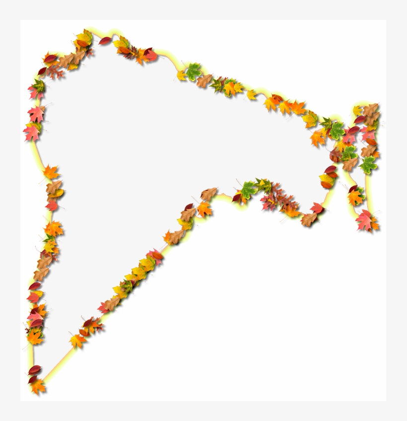 A Yellow And Orange Outline Map Of Nassau With Fall - Illustration, transparent png