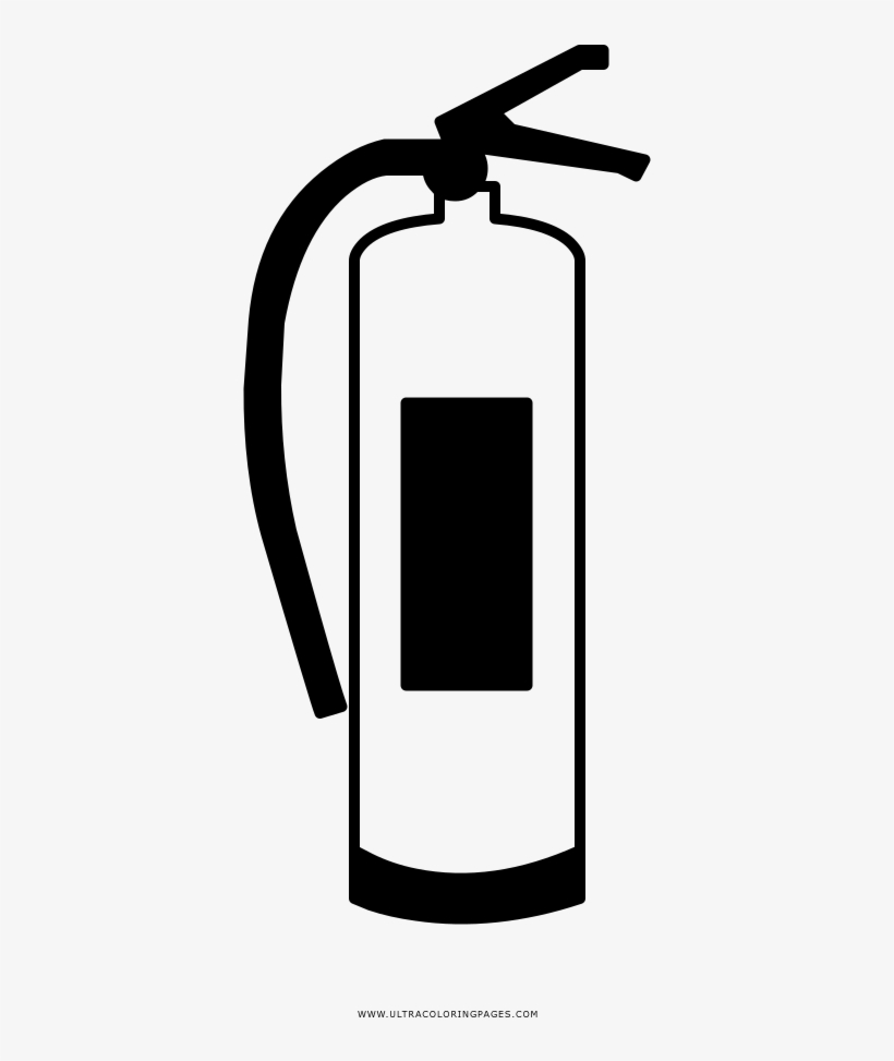 Fire Extinguisher Coloring Page, transparent png
