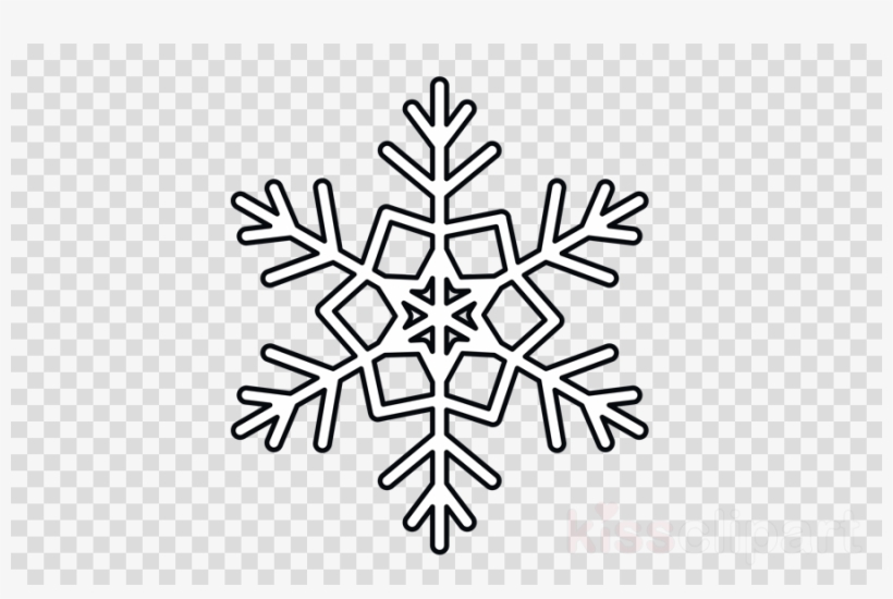 Snowflake Outline Clipart Snowflake - Snowflake Icon, transparent png