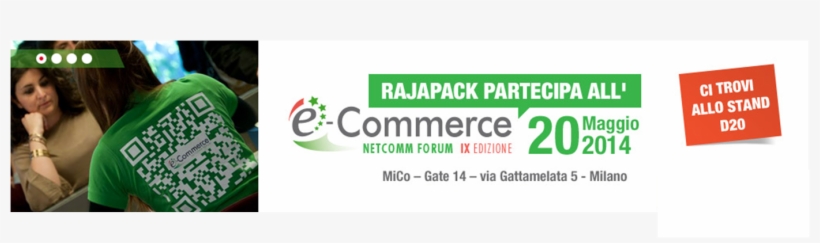 Rajapack È All'e-commerce Netcomm Forum Il 20/05 Stand - Graphic Design, transparent png
