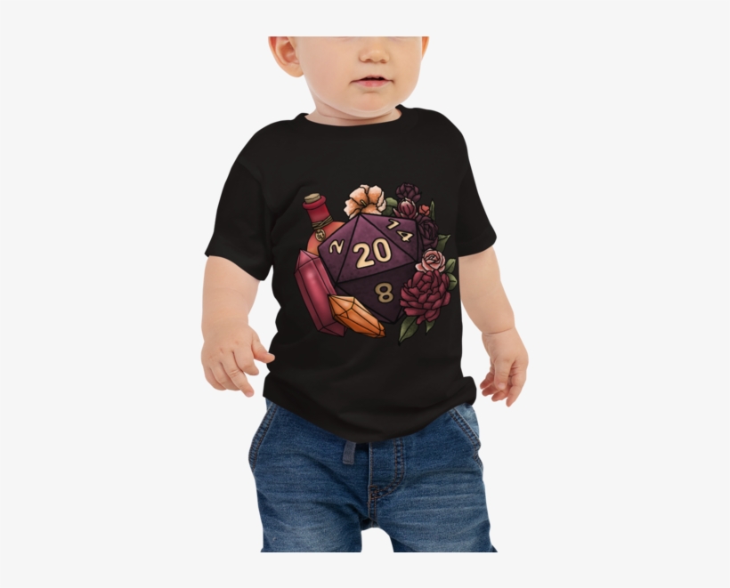 Sorcerer D20 Baby Jersey Short Sleeve Tee - T-shirt, transparent png