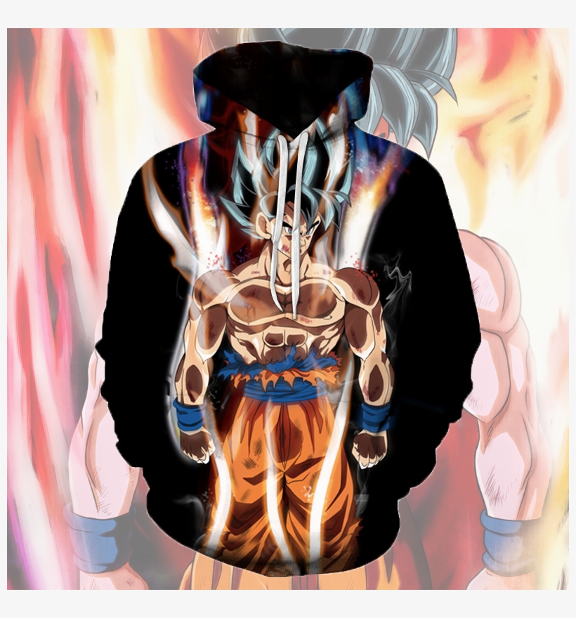 Like And Share If You Want This Dragon Ball Z Super - Dragon Ball Z 3d Sweatshirt Hooded Son Goku Fire Super, transparent png