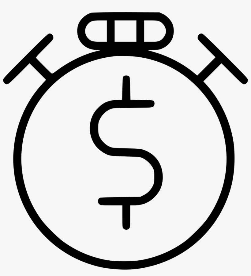 Stop Watch Dollar Sign Comments - Icon, transparent png