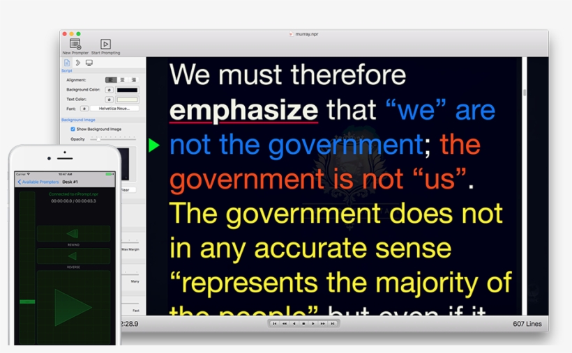 Nprompt Teleprompter For Mac - Ios, transparent png