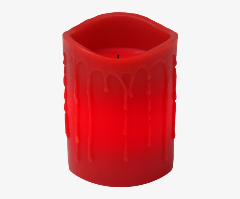 Led Pillar Candle Drip - Candle, transparent png