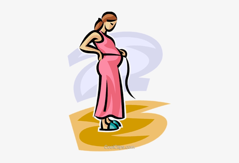 Pregnant Mother Measuring Her Belly - Pregnancy, transparent png