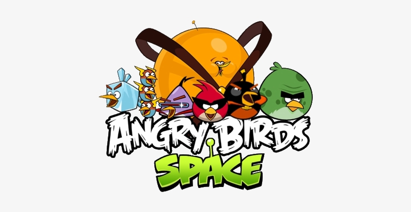 Angry Birds Space Logo, transparent png