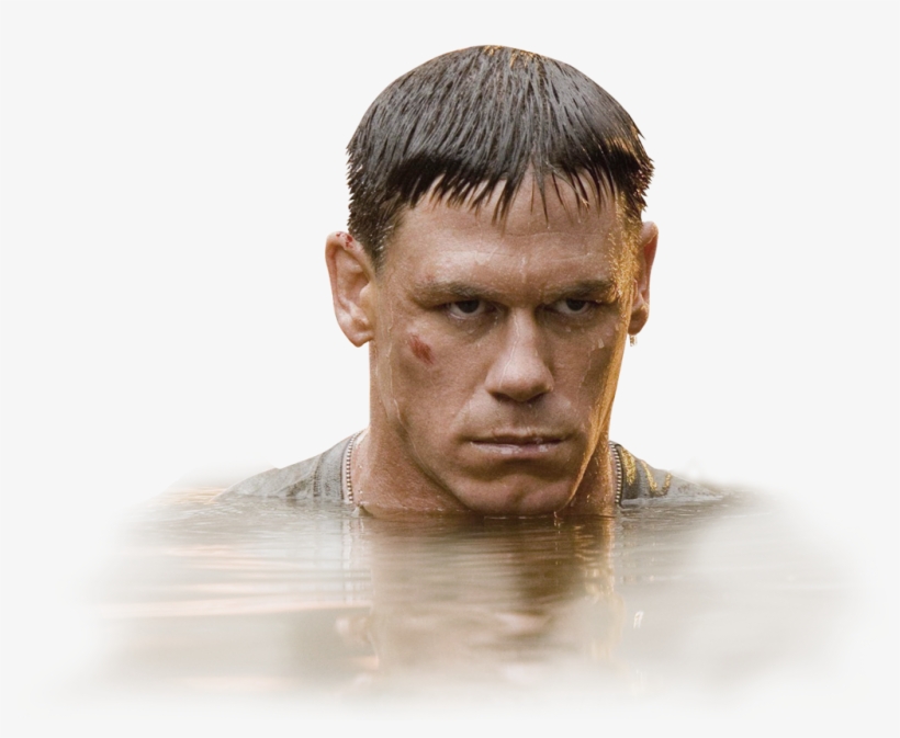 Serious John Cena In Water - Barechested, transparent png