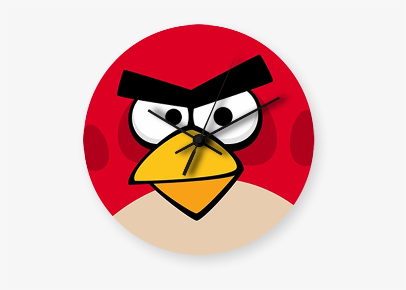 Angry Bird Art Printed Wall Clock - Angry Birds Ipod Touch 6 Case, transparent png