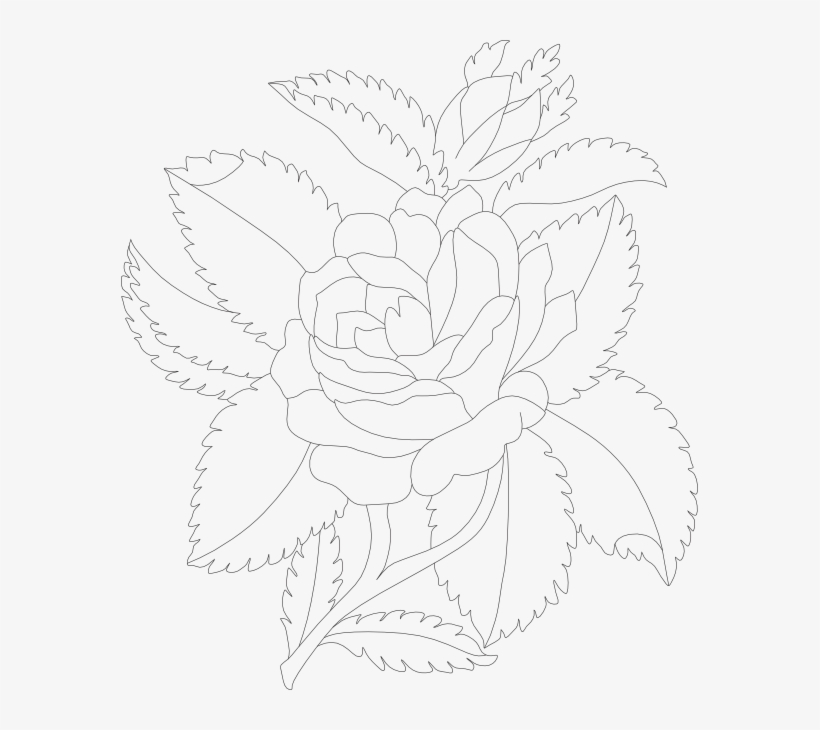 Free Rose Clipart, Animations And Vectors Clipart Black - Line Art, transparent png