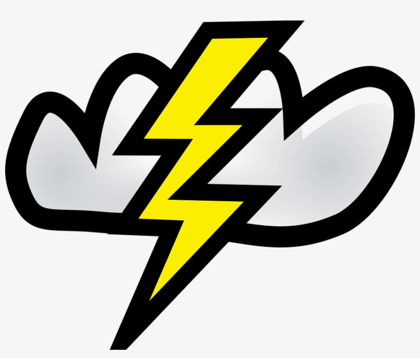 Cloud Lightning Storm Sky - Lightning Bolt Clipart, transparent png