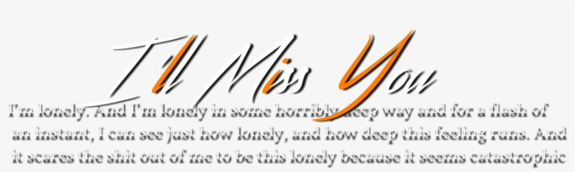 Alone Quotes Png Image - Orange, transparent png