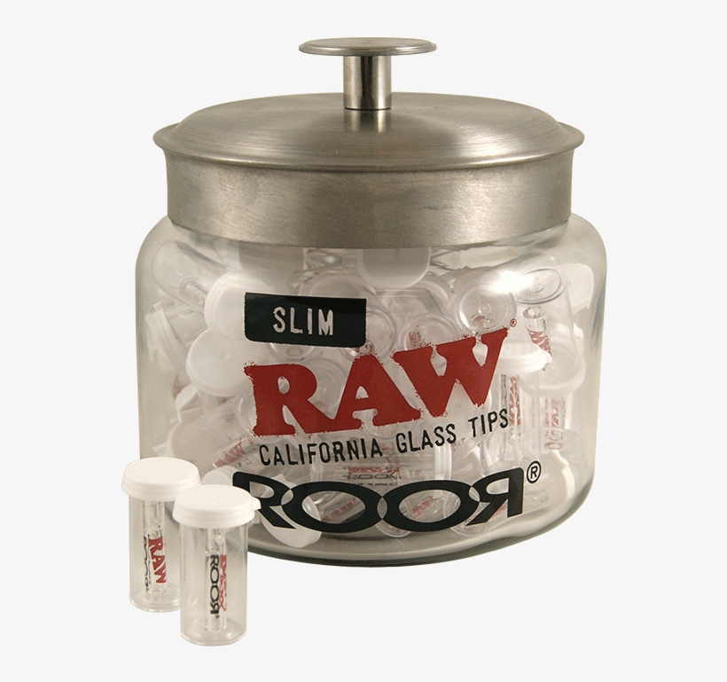 Raw Roor Glass Tips Slim Jar - Raw Papers, transparent png