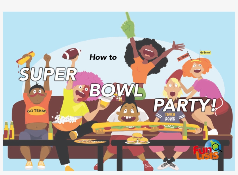 How To Super Bowl Party - Friends Watching Tv Cartoon, transparent png