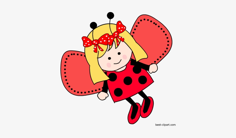 Free Ladybug Or Ladybird Clip Art - Ladybugs Cute Clipart Png, transparent png